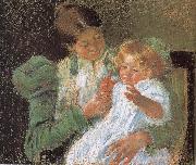Mother and son, Mary Cassatt